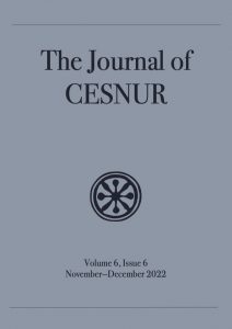 The Journal of CESNUR, Volume 6 issue 6. Cover